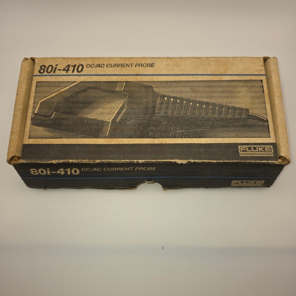 New Old Stock Fluke 80i-410 DC/AC Current Probe Vintage Clamp-On Multimeter‎ Box